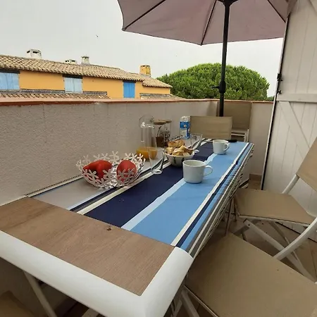 Magnifique Duplex Climatisé, 3 Chambres, Résidence Camargue Village, Bord De Mer,